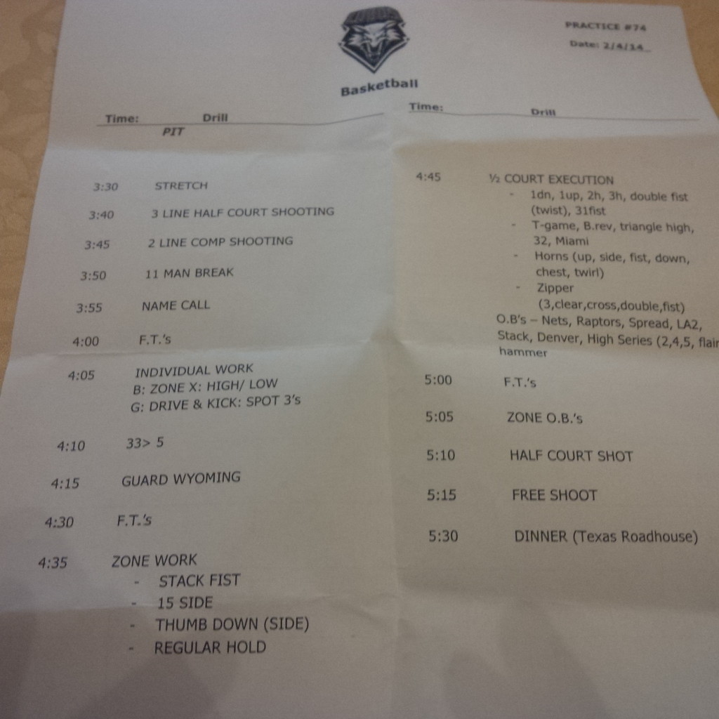 UNM Lobos Practice Notes 02:04